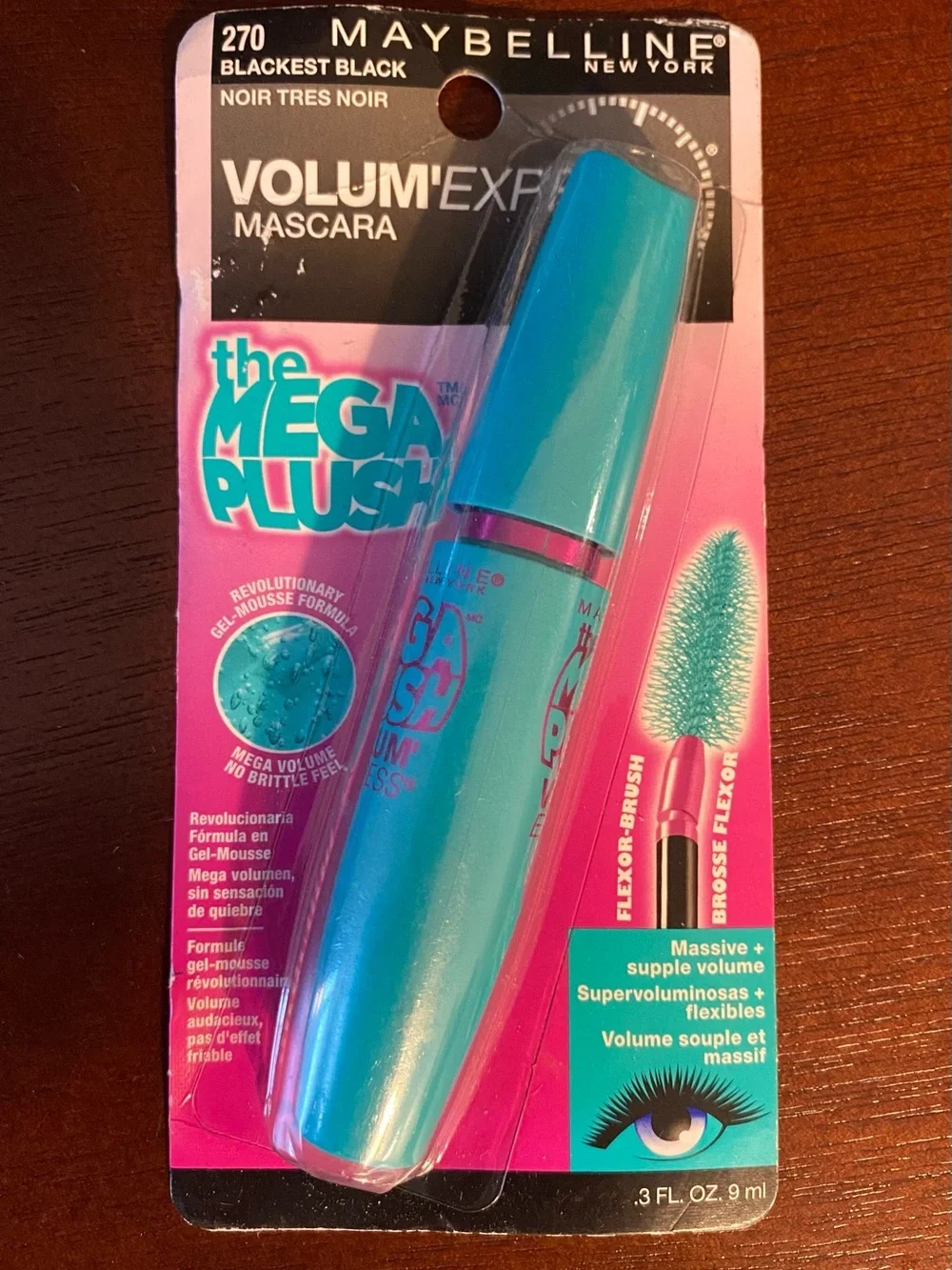 Maybelline The Mega Plush Volum' Express Mascara - Blackest Black